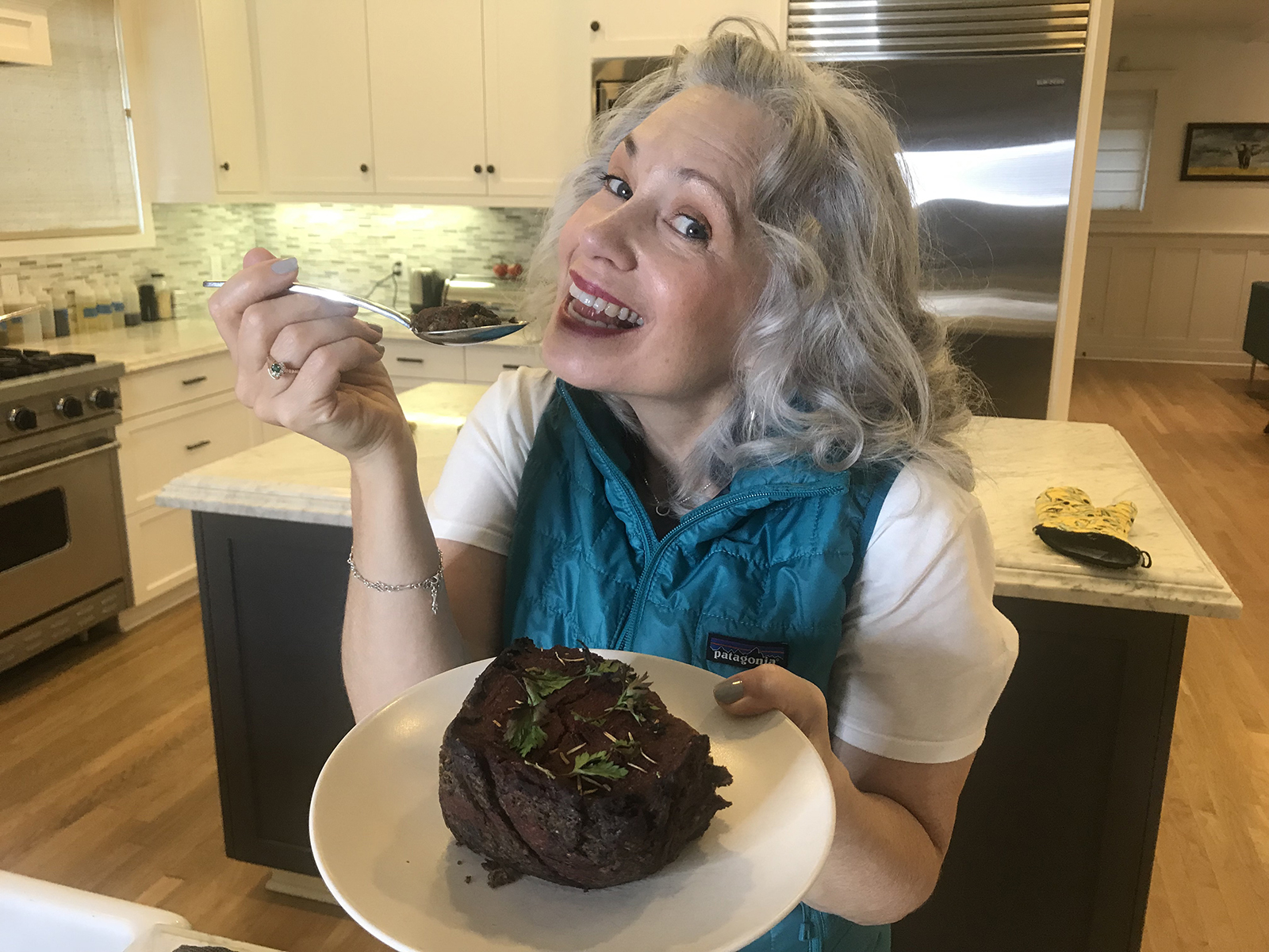 Protein Packed Veggie Meatloaf by Elysabeth Alfano, the Silver-Chic Chef