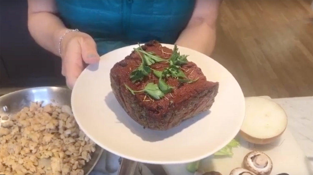 Elysabeth Alfano's veggie meatloaf
