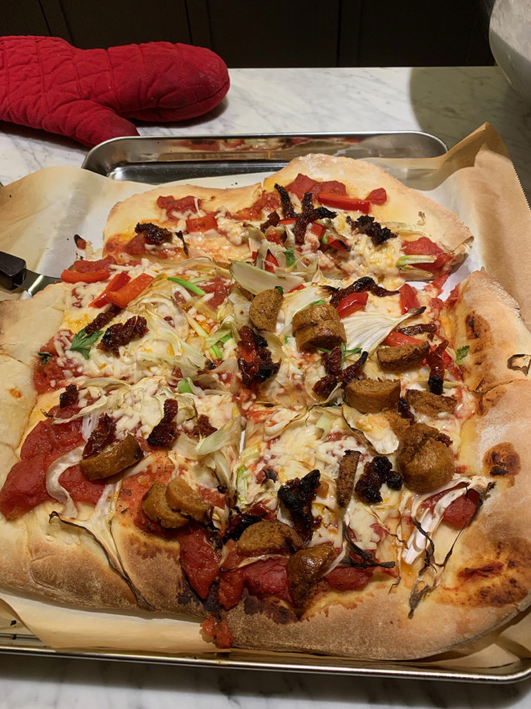 Vegan Pizza by Elysabeth Alfano the Silver Chic Chef