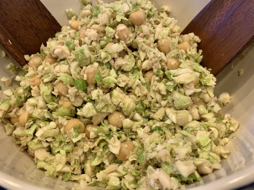 Raw Brussels Sprouts Salad by Elysabeth Alfano